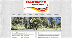 Desktop Screenshot of fahrrad-welz.de